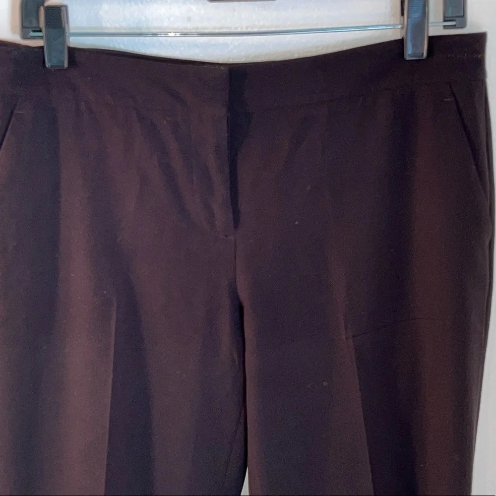 Vince Camuto, 6,‎ black, three pocketed, creased dress pants. Button, zip,latch